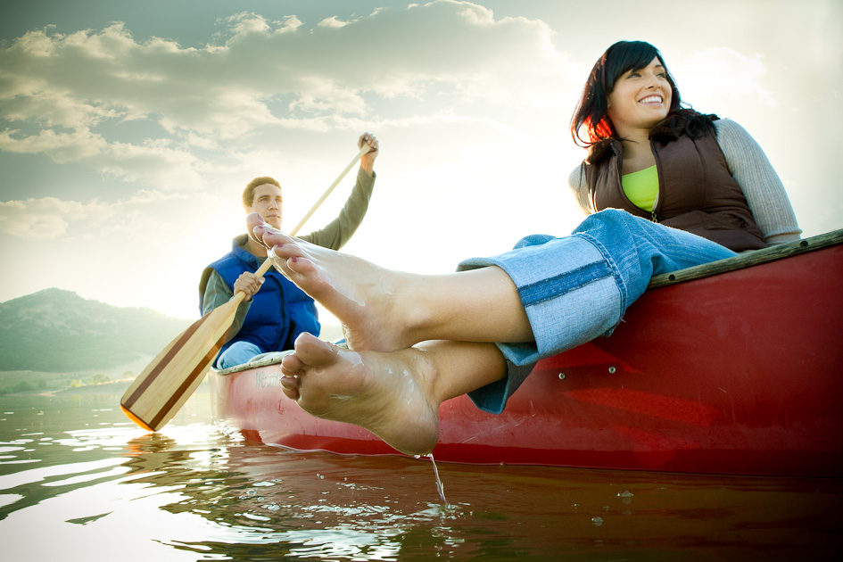 Canoe ride at Sunrise - Outdoor Lifestyle Campaign Canoe ride at Sunrise - Outdoor Lifestyle Campaign